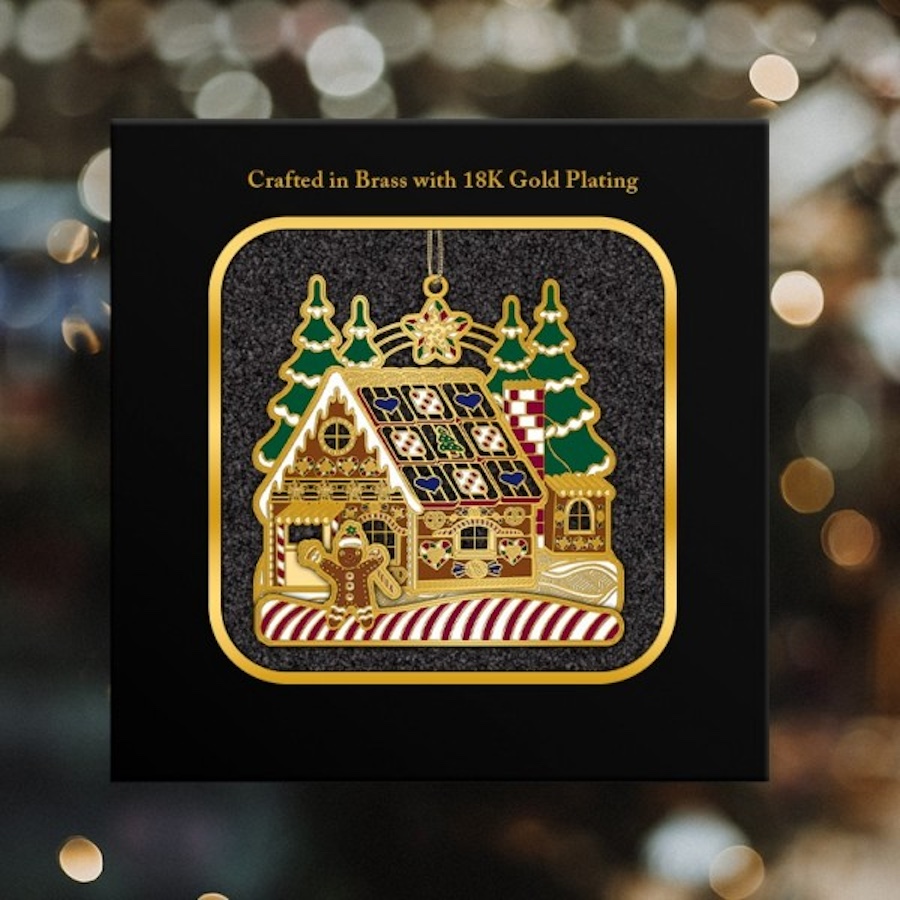 Adornment Xmas Ornament Gingerbread House