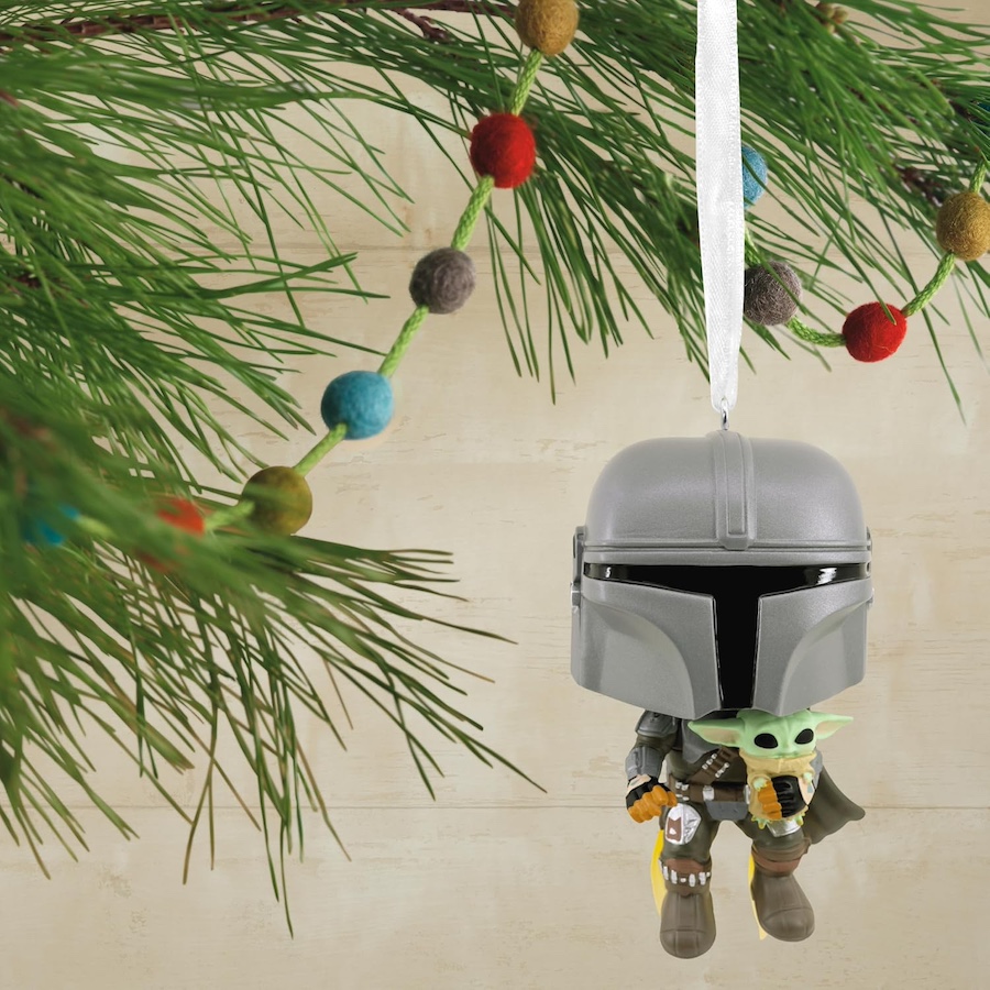 Hallmark Star Wars The Mandalorian & Grogu Funko POP Christmas Ornament