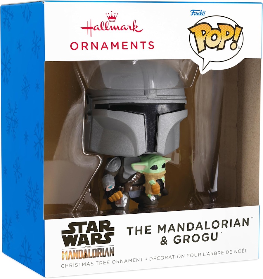 Hallmark Star Wars The Mandalorian & Grogu Funko POP Christmas Ornament