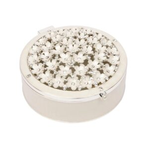 Russell Collection Epoxy Jewellery Box Embossed With Flowers
