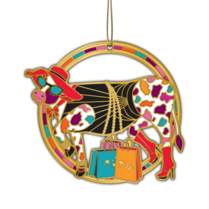 Fashionista Motley Moos Cow Ornament