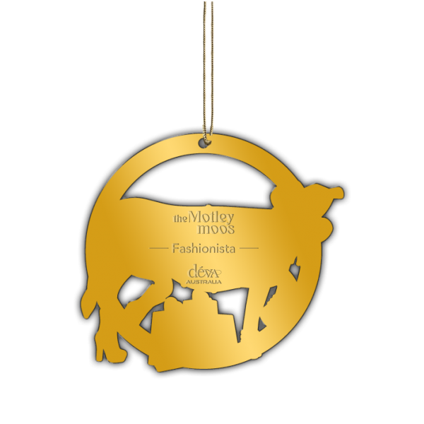 Fashionista Motley Moos Cow Ornament