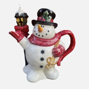 Christmas Snowman Teapot