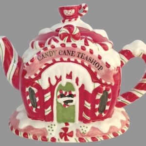 Candy Cane Teashop Teapot