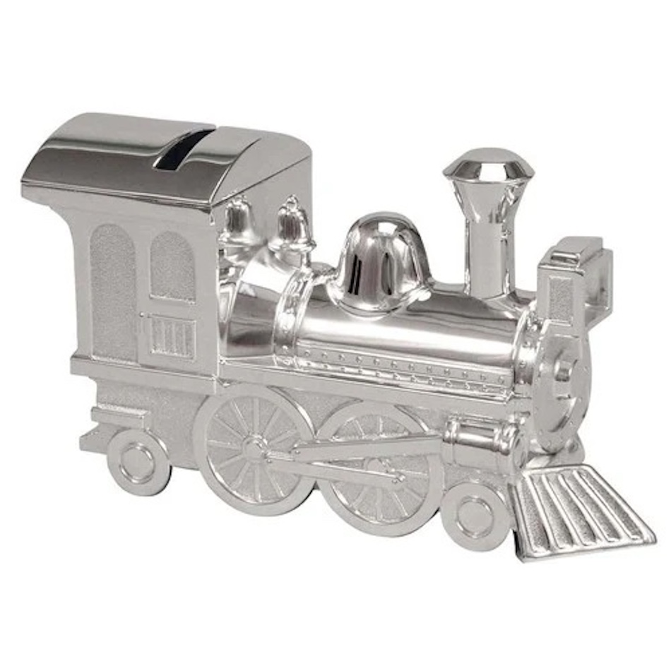 Silver Plated Train Money Box