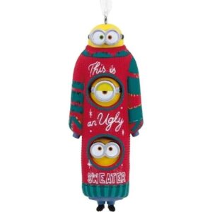 Hallmark Christmas Ornament Minions Ugly Christmas Sweater
