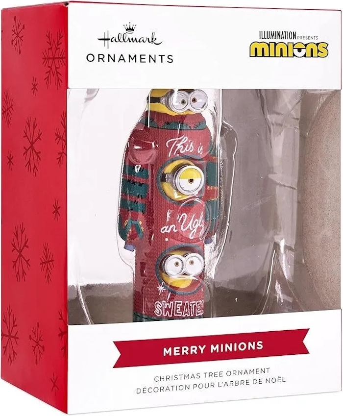 Hallmark Christmas Ornament Minions Ugly Christmas Sweater