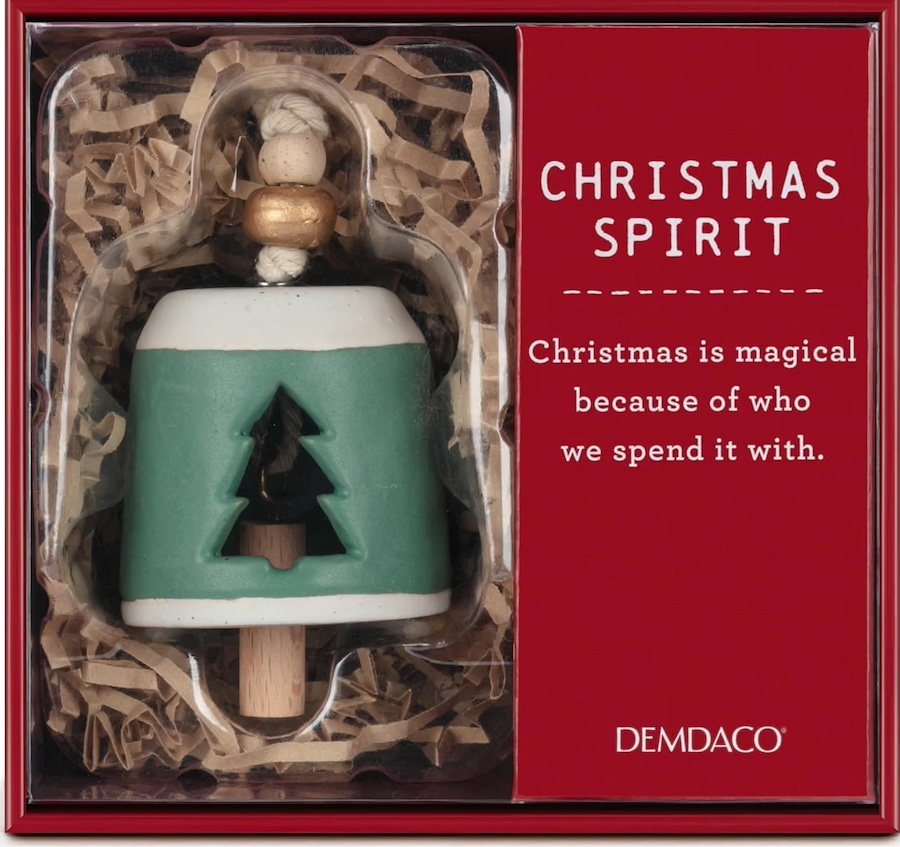 Demdaco Inspired Holiday Bell - Christmas Spirit