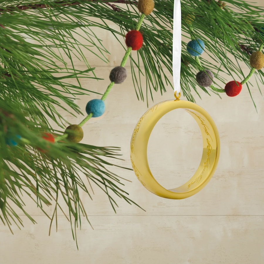 Hallmark Christmas Ornament The Lord of the Rings One Ring Metal