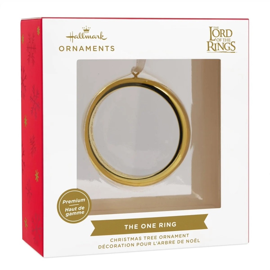 Hallmark Christmas Ornament The Lord of the Rings One Ring Metal