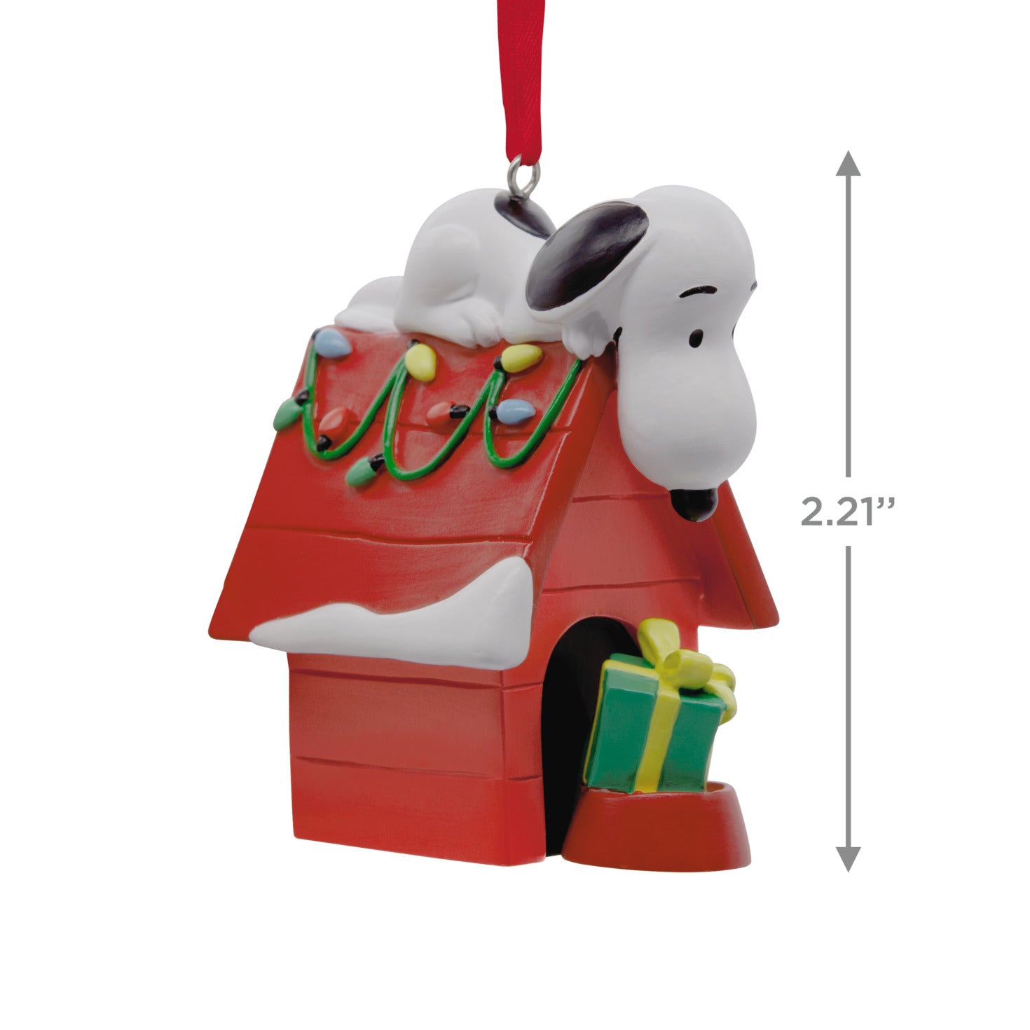 Hallmark Christmas Ornament Peanuts Snoopy On Holiday Doghouse